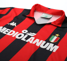 Load image into Gallery viewer, 1988/89 AC MILAN Vintage Kappa Long Sleeve Home Football Shirt Jersey (S)