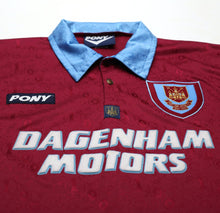Load image into Gallery viewer, 1995/97 DICKS #3 West Ham United Vintage PONY Football Shirt (S)