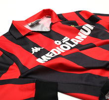 Load image into Gallery viewer, 1988/89 AC MILAN Vintage Kappa Long Sleeve Home Football Shirt Jersey (S)