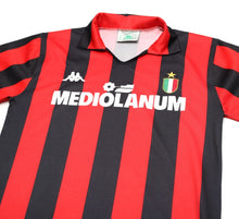 Load image into Gallery viewer, 1988/89 AC MILAN Vintage Kappa Long Sleeve Home Football Shirt Jersey (S)