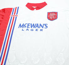 Load image into Gallery viewer, 1996/97 GASCOIGNE #8 Rangers Vintage adidas Away Football Shirt Jersey (XXL)