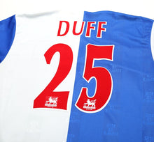 Load image into Gallery viewer, 1996/98 DUFF #25 Blackburn Rovers Vintage ASICS Home Football Shirt (L)