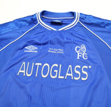 Load image into Gallery viewer, 1999/01 WISE #11 Chelsea Vintage Umbro FA CUP FINAL 2000 Football Shirt (XL)