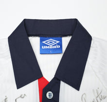 Load image into Gallery viewer, 1997/99 ENGLAND U21'S Vintage Umbro Home SIGNED Football Shirt (L) BNWOT