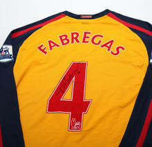 Load image into Gallery viewer, 2008/09 FABREGAS #4 Arsenal Vintage Nike MATCH ISSUE Away Football Shirt SIGNED