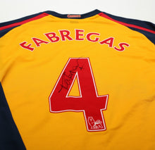 Load image into Gallery viewer, 2008/09 FABREGAS #4 Arsenal Vintage Nike MATCH ISSUE Away Football Shirt SIGNED