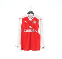 Load image into Gallery viewer, 2016/17 ARSENAL Vintage PUMA Home Long Sleeve Football Shirt (S)