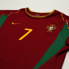 Load image into Gallery viewer, 2002/04 Figo #7 Portugal Vintage Nike Home Football Shirt (S)4
