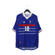 Load image into Gallery viewer, 1998/00 Zidane #10 France Vintage adidas Home Football Shirt (XL) World Cup 981
