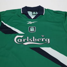 Load image into Gallery viewer, 1999/00 Gerrard #28 Liverpool Vintage Reebok Away Football Shirt (S/M) 34/363
