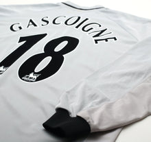 Load image into Gallery viewer, 2001/02 GASCOIGNE #18 Everton Vintage PUMA Long Sleeve Away Football Shirt (XL)
