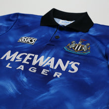 Load image into Gallery viewer, 1993/95 Cole #9 Newcastle United Vintage Asics Away Football Shirt (S)4
