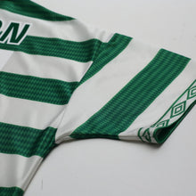 Load image into Gallery viewer, 1997/99 Larsson #7 Celtic Vintage Umbro Home Football Shirt (XL)13
