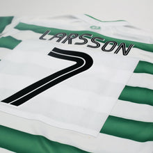 Load image into Gallery viewer, 2003/04 Larsson #7 Celtic Vintage Umbro European Home Football Shirt (L)
