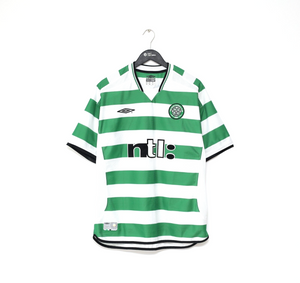 2001/03 HARTSON #10 Celtic Umbro European Home Football Shirt (L)