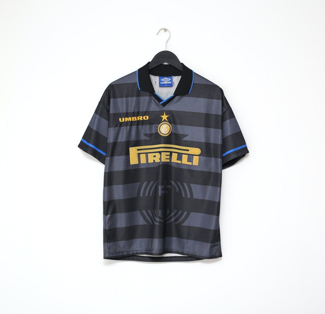 1997/98 RONALDO #10 Inter Milan Vintage Umbro Third Football Shirt (M)