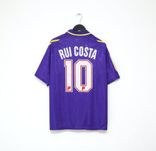 Load image into Gallery viewer, 1997/98 RUI COSTA #10 Fiorentina Vintage FILA Home Football Shirt (L) Nintendo
