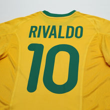 Load image into Gallery viewer, 2000/02 Rivaldo #10 Brazil Vintage Nike Home Football Shirt (M)9
