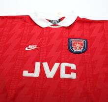 Load image into Gallery viewer, 1994/96 BERGKAMP #10 Arsenal Vintage Nike Home Football Shirt (L)
