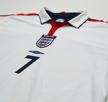 Load image into Gallery viewer, 2003/05 Beckham #7 England Vintage Umbro Home Football Shirt (XL) EURO 20044
