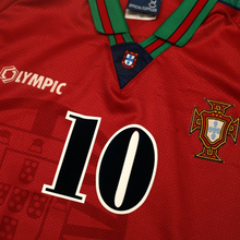 Load image into Gallery viewer, 1996/97 Rui Costa #10 Portugal Vintage Olympic Home Football Shirt (M/L)
