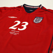 Load image into Gallery viewer, 2002/04 Rooney #23 England Vintage Umbro Away Debut Football Shirt (M) Australia4
