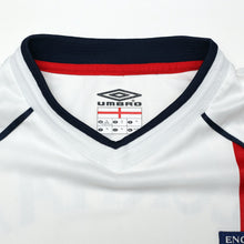 Load image into Gallery viewer, 2001/03 Beckham #7 England Vintage Umbro Home Greece Football Shirt (XL)16
