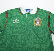Load image into Gallery viewer, 1994 MEXICO Vintage Umbro Home Football Shirt (S) World Cup 1994
