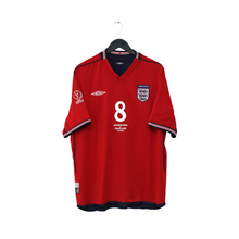 Load image into Gallery viewer, 2002/04 Scholes #8 England Vintage Umbro Away Football Shirt (XXL) Argentina WC0
