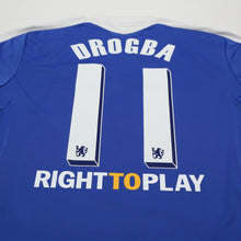 Load image into Gallery viewer, 2011/12 Drogba #11 Chelsea Vintage adidas UCL Home Football Shirt (M)13
