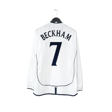 Load image into Gallery viewer, 2001/03 BECKHAM #7 England Vintage Umbro L/S Home Greece Football Shirt (L)1
