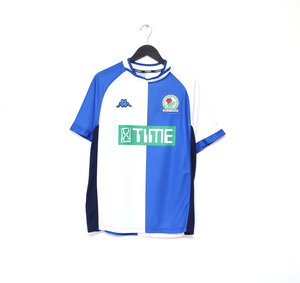 2001/02 TUGAY #3 Blackburn Rovers Vintage Kappa Home Football Shirt (S)