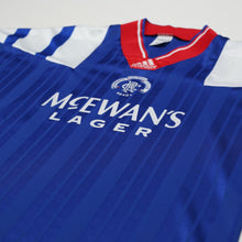 Load image into Gallery viewer, 1992/94 McCoist #9 Rangers Vintage adidas Equipment Home Football Shirt (L)4
