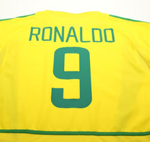 Load image into Gallery viewer, 2002/04 RONALDO #9 Brazil Vintage Nike WC 2002 Home Football Shirt (L)
