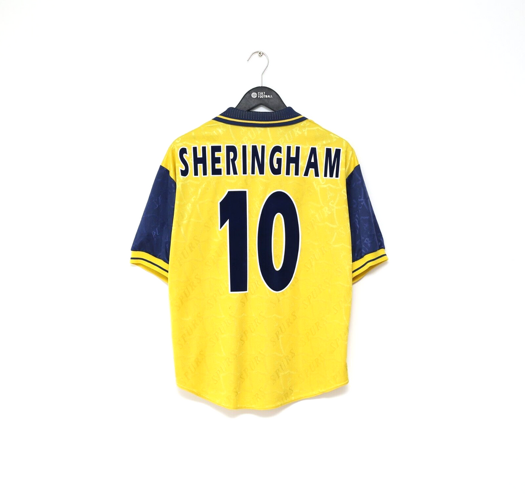 1996/97 SHERINGHAM #10 Tottenham Hotspur Vintage PONY Away Football Shirt (M)