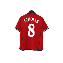 Load image into Gallery viewer, 2002/04 Scholes #8 England Vintage Umbro Away Football Shirt (M) Argentina WC1
