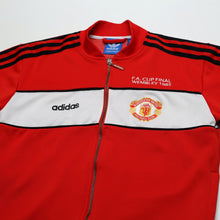 Load image into Gallery viewer, 1985 Manchester United adidas Originals FA Cup Football Track Top Jacket (M)2
