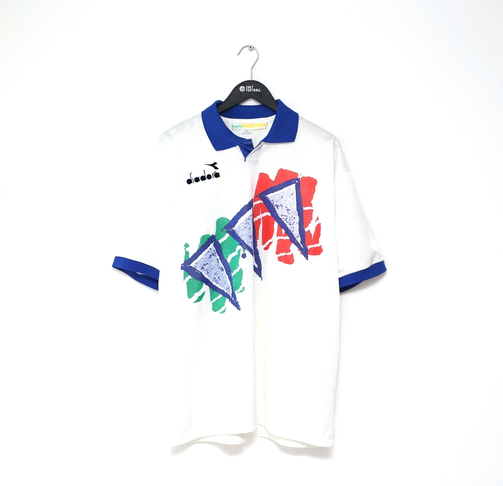 1994/95 ITALY Vintage Diadora Football Training Shirt Jersey (XL)