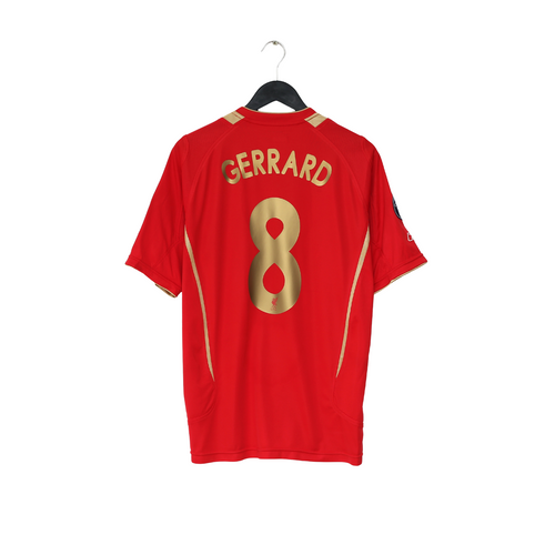 2005/06 GERRARD #8 Liverpool Vintage Reebok European Home Football Shirt (M)0