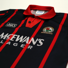 Load image into Gallery viewer, 1994/95 Shearer #9 Blackburn Rovers Vintage ASICS Away Football Shirt (M)4
