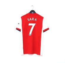 Load image into Gallery viewer, 2021/22 SAKA #7 Arsenal adidas Home Football Shirt Jersey (M)
