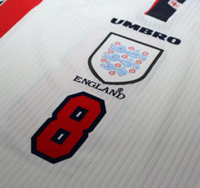 Load image into Gallery viewer, 1997/99 GASCOIGNE #8 England Vintage Umbro Home Football Shirt (M/L) Le Tournoi5
