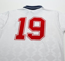 Load image into Gallery viewer, 1990/92 GASCOIGNE #19 England Retro Umbro Home Football Shirt (M) Italia 9010
