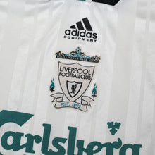 Load image into Gallery viewer, 1993/95 Liverpool Vintage adidas Equipment Away Football Shirt 44/46 (XL)8
