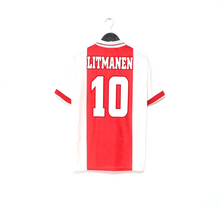 Load image into Gallery viewer, 1998/99 LITMANEN #10 Ajax Vintage Umbro Home Football Shirt (M) Finland

