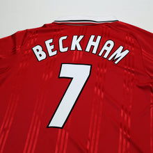 Load image into Gallery viewer, 1999 Beckham #7 Manchester United adidas Icons L/S Treble Football Shirt (L/XL)8
