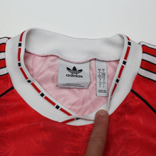 Load image into Gallery viewer, 1990/92 Kanchelskis #11 Manchester United Retro adidas Home Football Shirt (M/L)13
