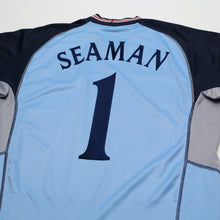 Load image into Gallery viewer, 2002/03 Seaman #1 England Vintage Umbro GK Football Shirt (L) 2002 WC8
