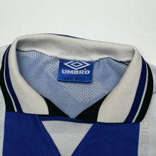 Load image into Gallery viewer, 1994/96 Cantona #7 Manchester United Vintage Umbro Third Football Shirt (L)14
