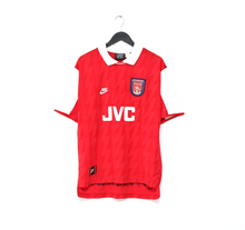 Load image into Gallery viewer, 1994/96 BERGKAMP #10 Arsenal Vintage Nike Home Football Shirt (L)
